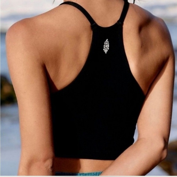 FREE PEOPLE - Happiness Runs Crop Tank black XS/S - Picture 2 of 2